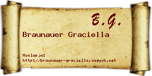 Braunauer Graciella névjegykártya